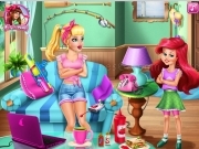 Jeu Prank the nanny - baby mermaid